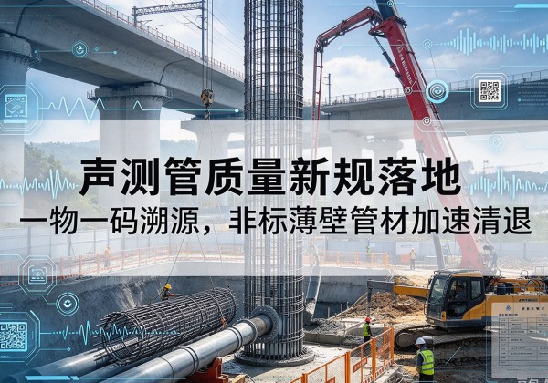 万柏林声测管质量新规落地，一物一码溯源，非标薄壁管材加速清退